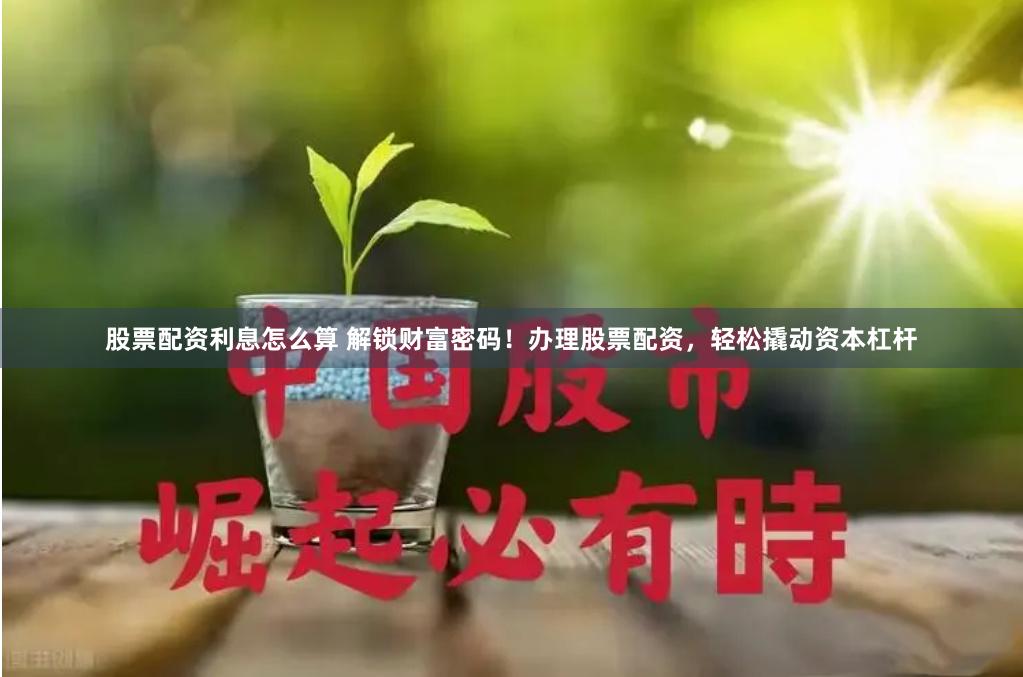 股票配资利息怎么算 解锁财富密码！办理股票配资，轻松撬动资本杠杆